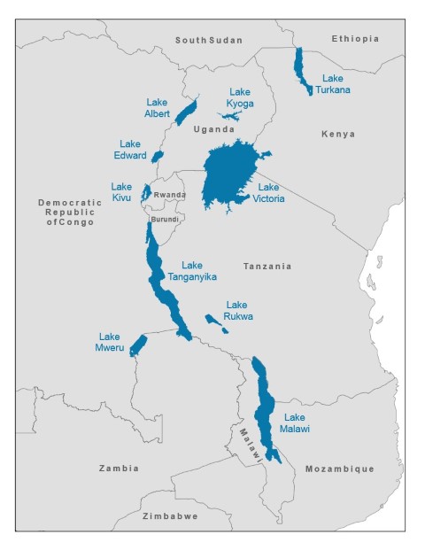 African Great Lakes - lakes in african rift