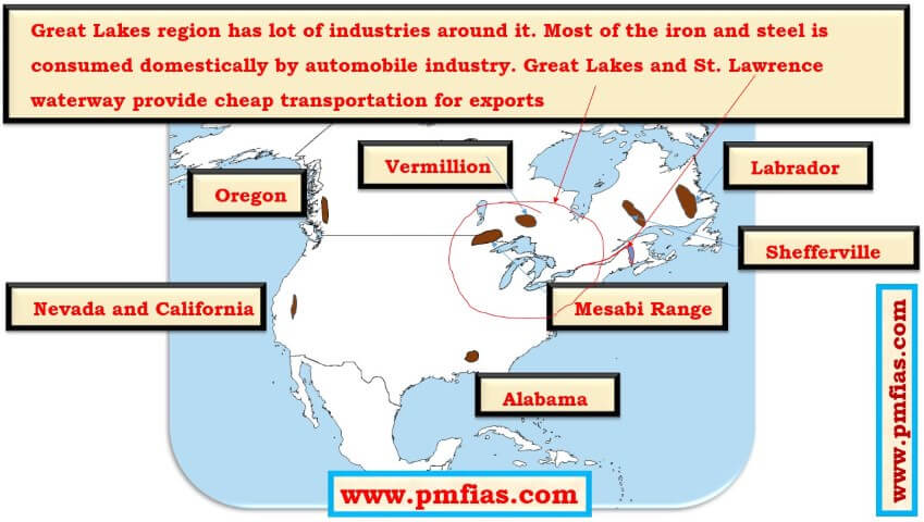 Iron Ore in North America – Great Lakes [Mesabi Region], Labrador