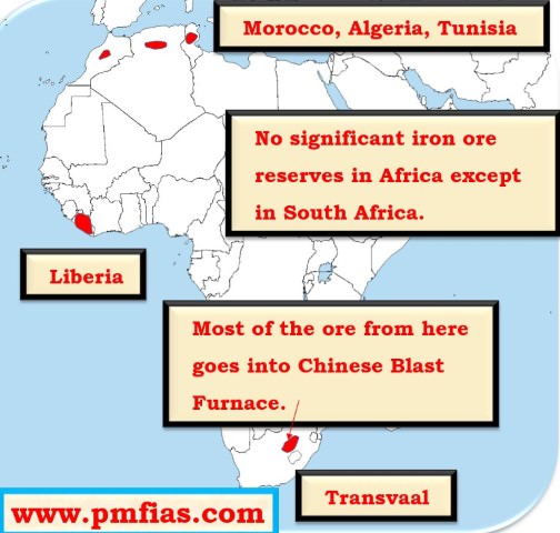 Iron ore in Africa – Transvaal, Liberia