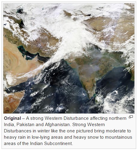 Western Disturbances - residual frontal cyclones