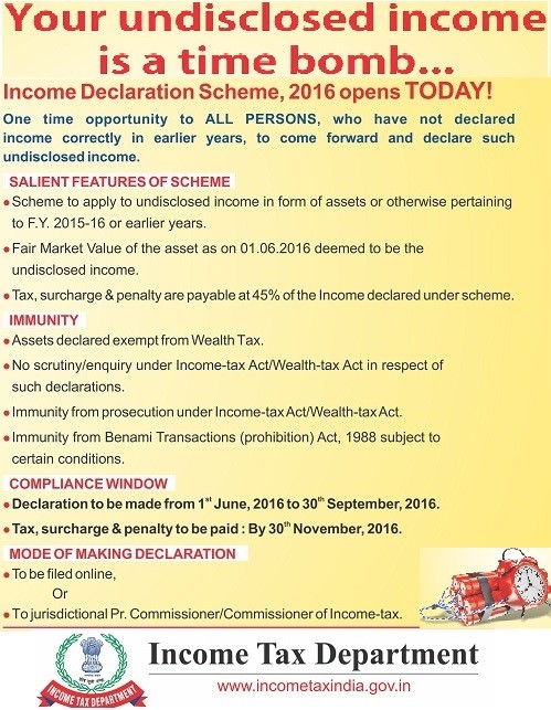 Income declaration scheme