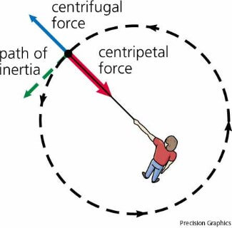 centrifugal force and centripetal force