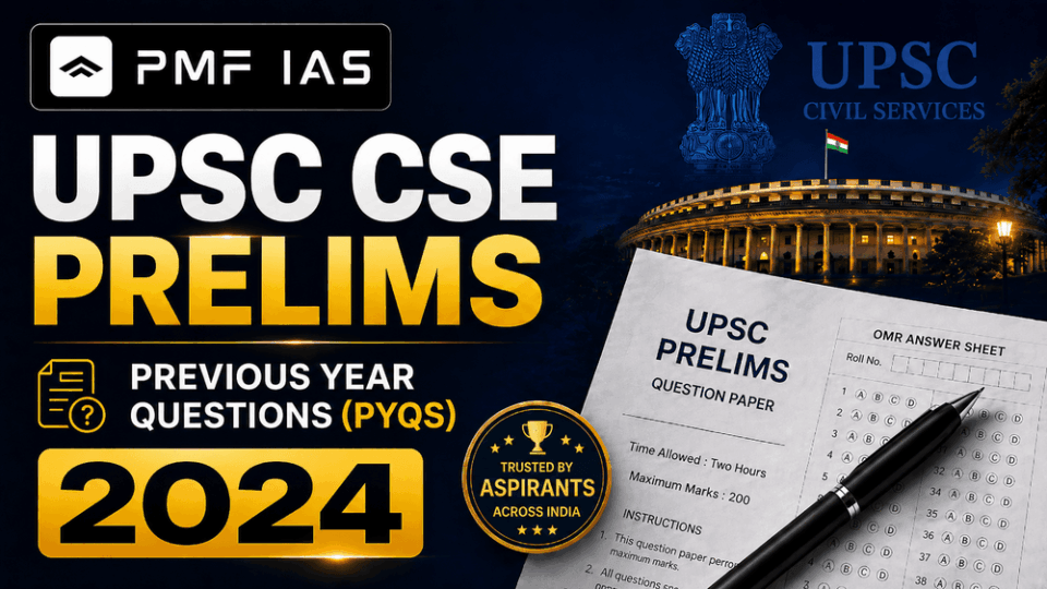 UPSC CSE Prelims Previous Year Questions (PYQs) –