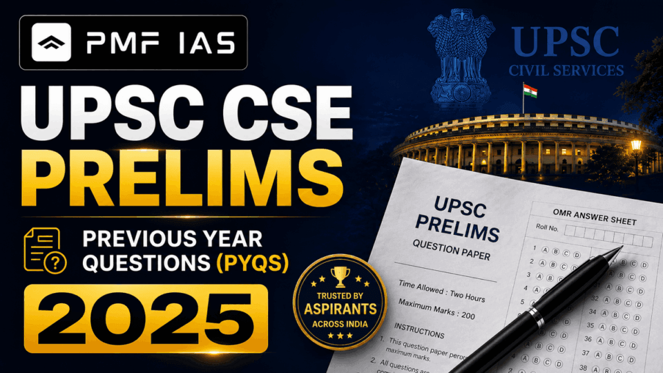 UPSC CSE Prelims Previous Year Questions (PYQs) –