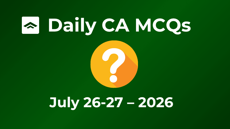 PMF IAS Daily Current Affairs MCQs ()