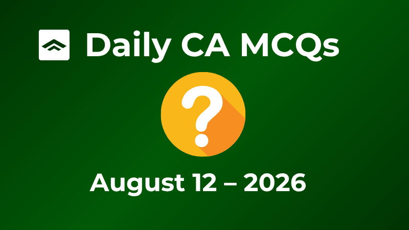 PMF IAS Daily Current Affairs MCQs ()