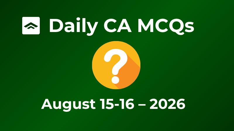 PMF IAS Daily Current Affairs MCQs ()