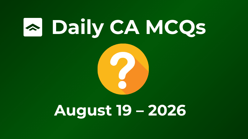 PMF IAS Daily Current Affairs MCQs ()